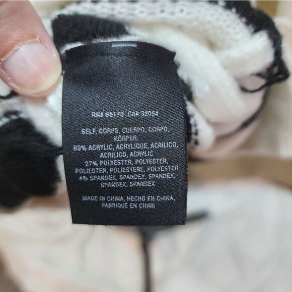 Anthropologie COA White and Black Striped Sweater Dress Size Small (COA sz 1) - Picture 5 of 9